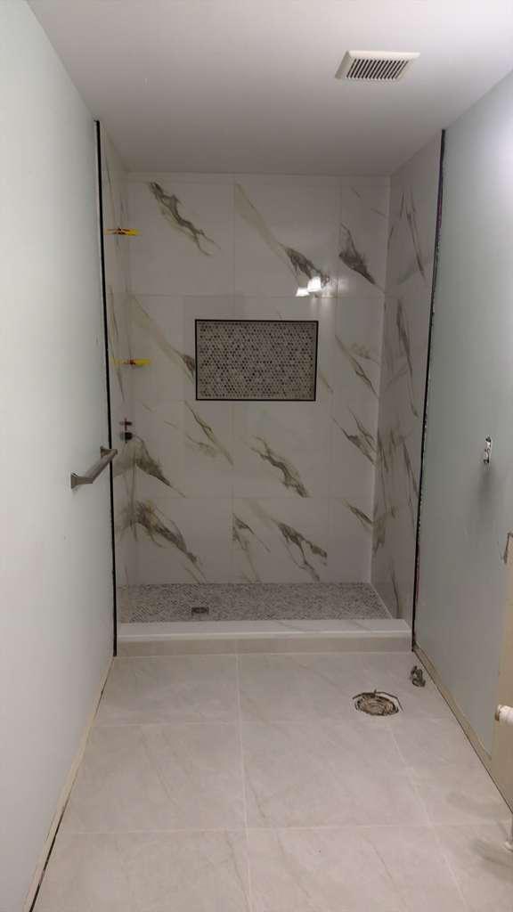 Marble Glass Shower Enclosure