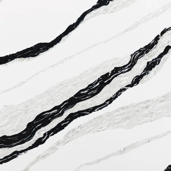 Panda White quartz color swatch